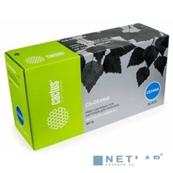 Картридж лазерный Cactus CS-CE340A CE340A черный (13500стр.) для HP CLJ M775