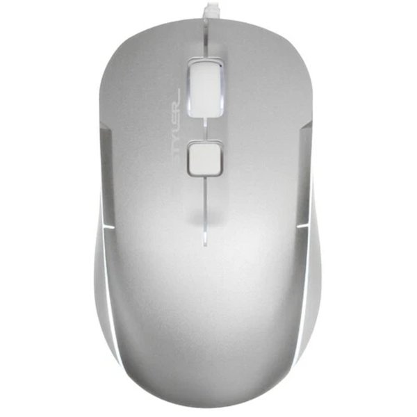 Мышь A4Tech Fstyler FM26 серебристый оптическая (1600dpi) USB (4but)