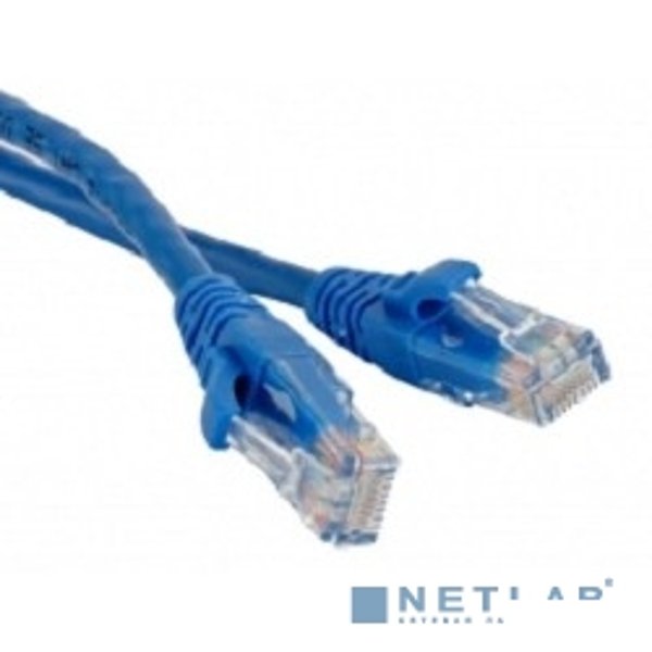 Патч-корд Lanmaster utp LAN-PC45/U5E-0.5-BL вилка RJ-45-вилка RJ-45 кат.5е 0.5м синий LSZH (уп.:1шт)
