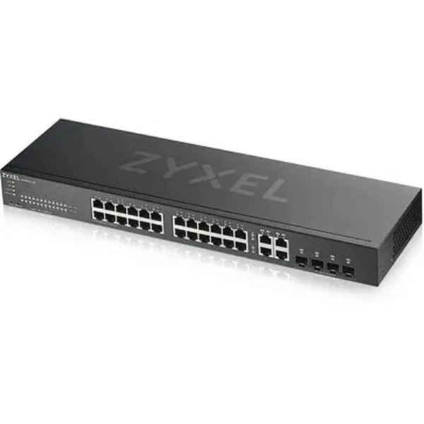 ZYXEL GS1920-24V2-EU0101F Гибридный Smart коммутатор NebulaFlex GS1920-24v2, 24xGE, 4xCombo (SFP/RJ-45), бесшумный, автономное/облачное управление