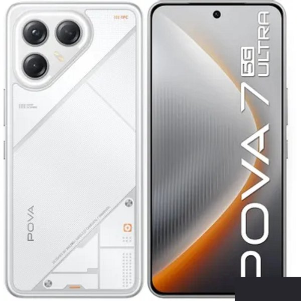 Tecno Pova 7 Ultra 5G 256Gb 12Gb белый моноблок 3G 4G 6.8" 1080x2460 Android 14 50Mpix 802.11 a/b/g/n/ac NFC GPS GSM900/1800 Protect