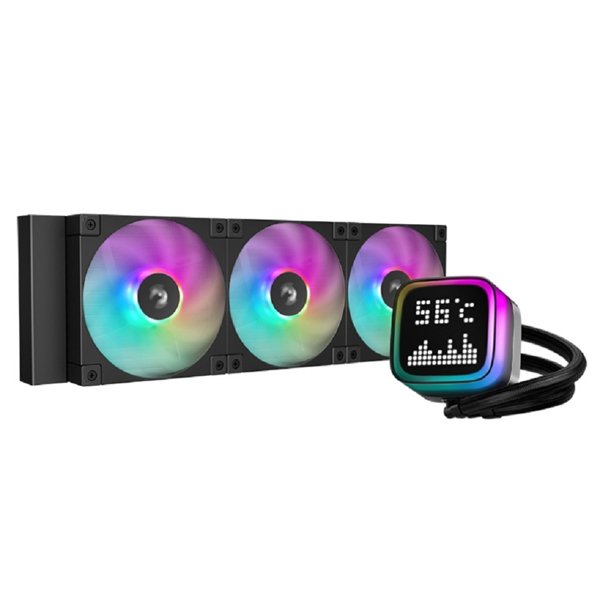 СЖО Deepcool LP360 ARGB Soc-AM5/AM4/1200/1700/1851 черный 4-pin 38.71dB Al LCD 350W 1716gr Ret (R-LP360-BKMSNC-G-1)