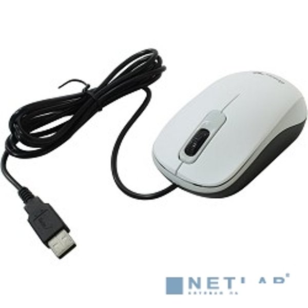 Genius Мышь DX-110 White { оптическая, 1000 dpi, 3 кнопки+колесо прокрутки, провод 1,5 м, USB } [31010009401/31010116102]