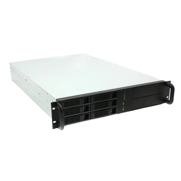 Procase ES206S-SATA3-B-0 {2U 6 SATAII/SAS hotswap HDD, глубина 550мм, MB 12"x10.5", без Б/П,черный}
