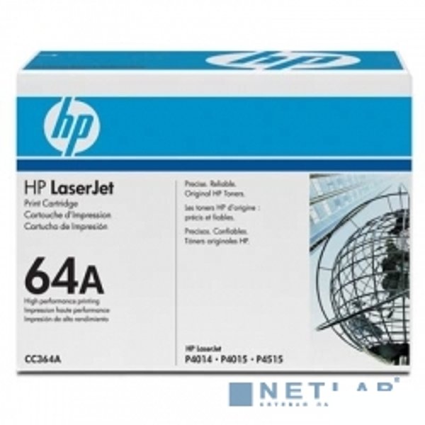 HP CC364A Картридж ,Black{LJ P4014/4015/4515, Black, (10000стр.)}
