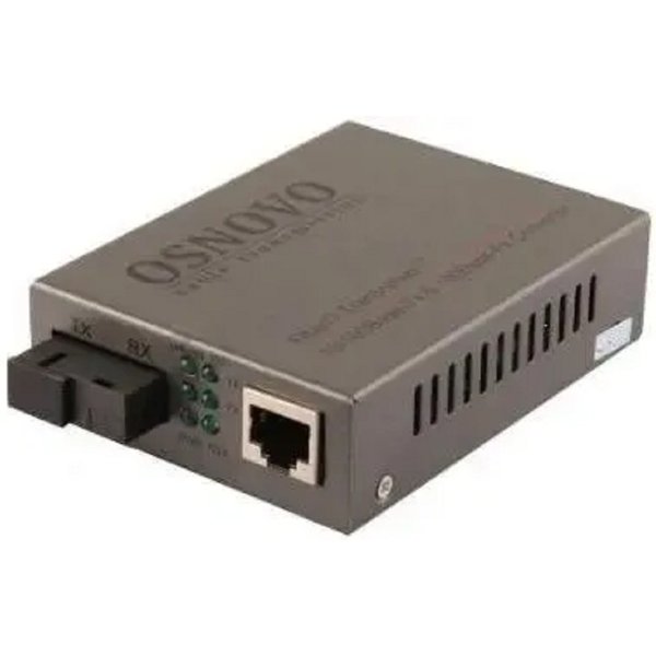 OMC-100-11S5a Оптический Fast Ethernet медиаконвертер для передачи Ethernet по одному волокну одномодового оптического кабеля до 20км.
