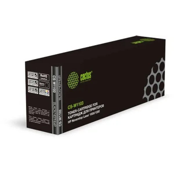 Картридж лазерный Cactus CS-W1103 черный (2500стр.) для HP Neverstop Laser 1000/1200
