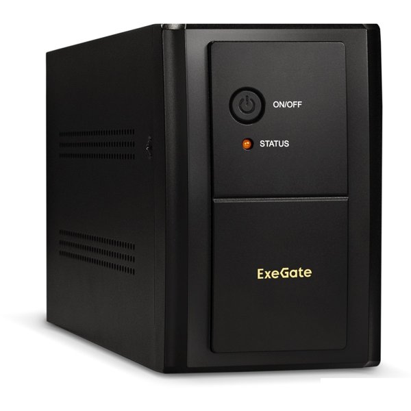Exegate EP285483RUS ИБП ExeGate SpecialPro UNB-1000.LED.AVR.EURO.RJ <1000VA/650W, LED, AVR, 4 евророзетки, RJ45/11, Black>