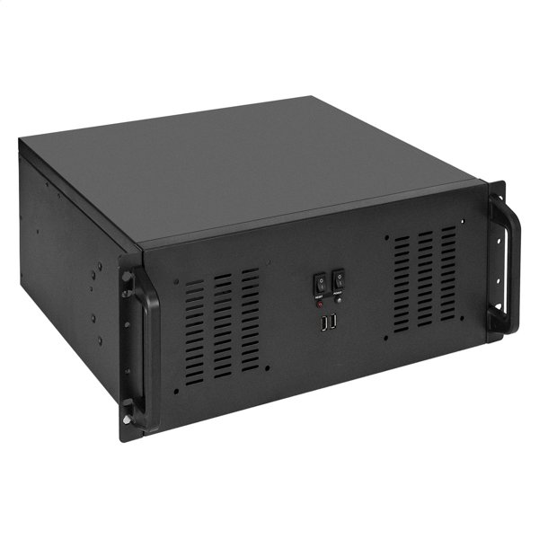 Exegate EX295880RUS Серверный корпус ExeGate Pro 4U350-02 <RM 19", высота 4U, глубина 350, БП 1200ADS, 2*USB>
