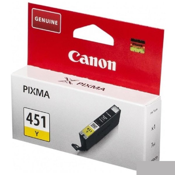 Canon CLI-451Y 6526B001 Картридж для PIXMA iP7240/MG6340/MG5440, Желтый (Yellow), 344стр.