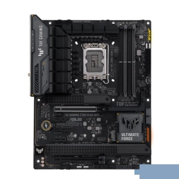 ASUS TUF GAMING Z790-PLUS WIFI (Socket 1700, ATX, 4xDDR5(192GB), DP/HDMI, 1xPCIe 5.0x16/1xPCIe 4.0x16/1xPCIe 4.0x4, 2xPCIe 3.0, 1xLAN (2.5GbE), Wi-Fi 6E, BT, 4xSATA 6Gb/s, 4xM.2, 2xType-C, 6xUSB 3.2)