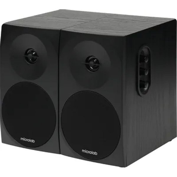 MICROLAB B70 черный {20 Вт, Распределение: 1,5 Вт x 2 RMS, Гармонические искажения: 10 %, 1 Вт на 1 кГц, Диапазон частот: 100 Гц - 18 кГц, Отношение сигнал/шум: > 70 дБ}