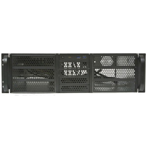 Procase RE306-D6H4-A-45 Корпус 3U server case,6x5.25+4HDD,черный,без блока питания(PS/2,mini-redundant,2U-redundant),глубина 450мм,MB ATX 12"x9.6",4slot