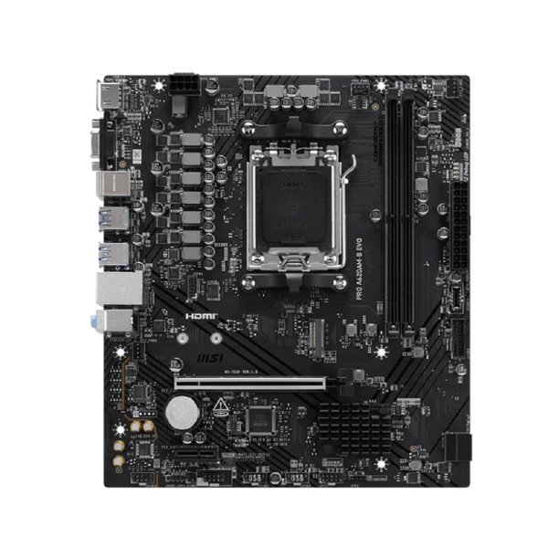 MSI PRO A620AM-B EVO Socket AM5 AMD A620A 2xDDR5 mATX AC`97 8ch(7.1) 2.5Gg RAID+VGA+HDMI