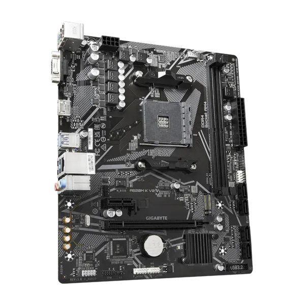 Gigabyte A520M K V2 RTL {Soc-AM4, AMD A520, 2xDDR4, mATX AC`97 8ch(7.1) GbLAN RAID+VGA+HDMI}