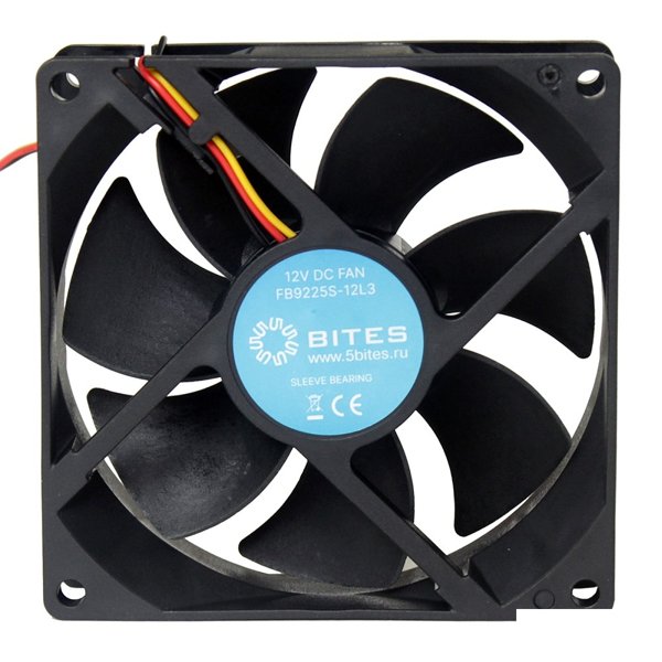 5bites Вентилятор FB9225S-12L3 92X25 / SLEEVE / 1800RPM / 3P