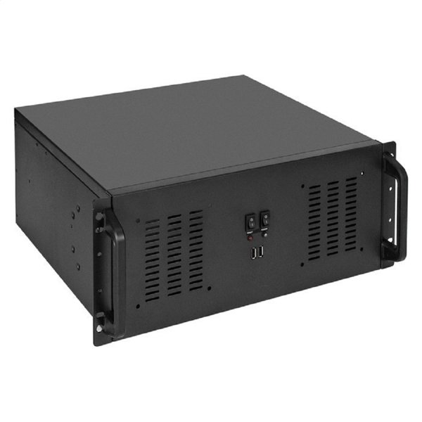 Exegate EX295891RUS Серверный корпус ExeGate Pro 4U350-02 <RM 19", высота 4U, глубина 350, БП 600RADS, 2*USB>