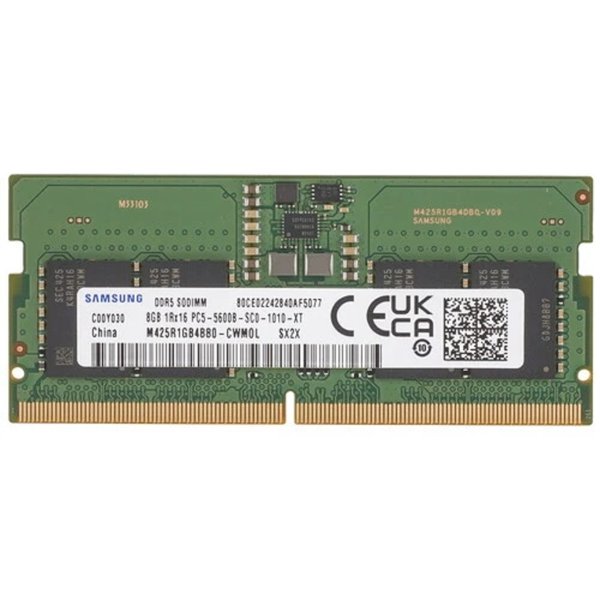 Samsung DDR5 SODIMM 8GB 5600 1Rx16, 1.1V M425R1GB4BB0-CWM