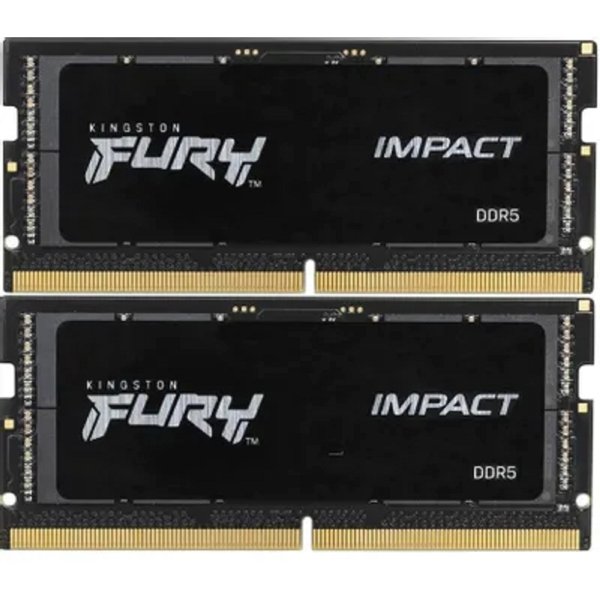 Kingston 16GB 4800MT/s DDR5 CL38 SODIMM (Kit of 2) FURY Impact KF548S38IBK2-16