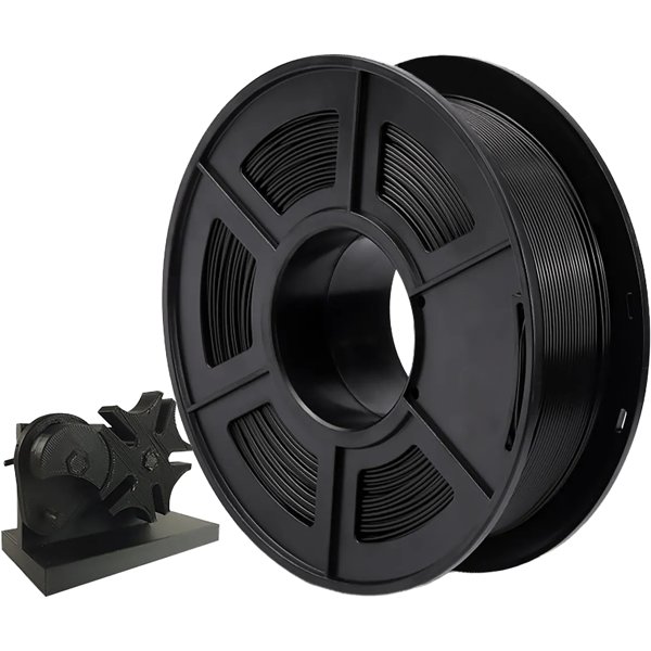 Филамент NVPRINT PLA  Black для 3D печати диаметр 1.75мм  длина 330 метров  масса 1 кг