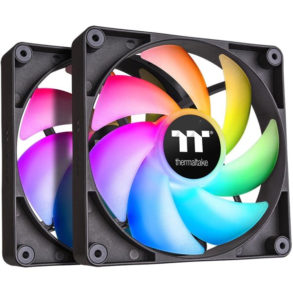 Кулер для компьютерного корпуса, Thermaltake, CT140 ARGB Sync PC Cooling Fan, CL-F150-PL14SW-A, ARGB 140мм вентилятор, 500-1500об.мин, 4pin PWM/3pin ARGB, 77.37CFM, 30.5 dB(A), 140x140x25мм, Черный