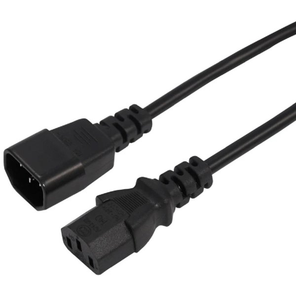 Rexant (04-2721) Шнур сетевой IEC 320 C13 – IEC 320 C14 3x0,75мм?, длина 0,6м