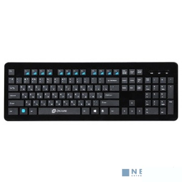 Клавиатура Oklick 870S черный USB беспроводная slim Multimedia [368218]