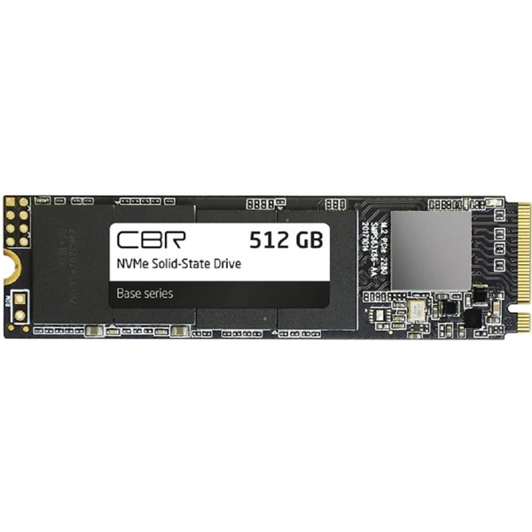 CBR SSD-512GB-M.2-BS24b-AIO-V2, Внутренний SSD-накопитель, 512 GB, M.2 2280, PCIe 3.0 x4, NVMe 1.3, 3D TLC NAND [Сборка AiO] V2