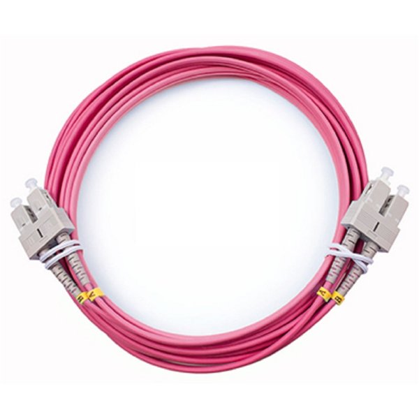 Cabeus FOP-50-OM4-SC-SC-5m Шнур оптический duplex SC-SC 50/125 mm OM4 5м LSZH