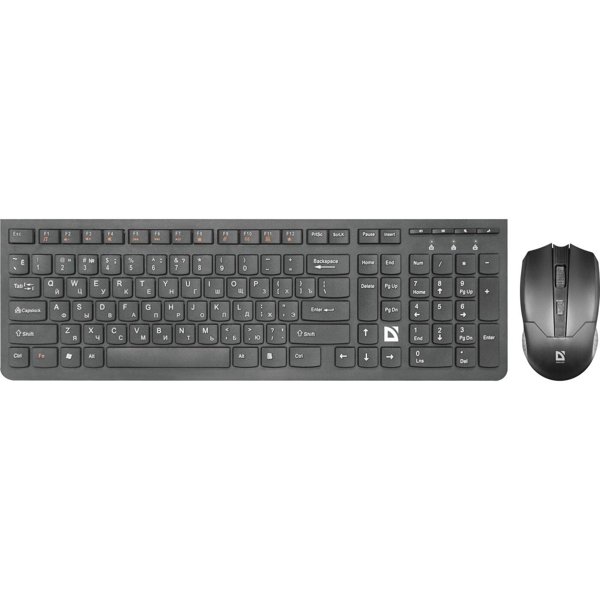 Defender Клавиатура + мышь Columbia C-775 RU черный [45775] {Беспроводной набор, мультимедиа}