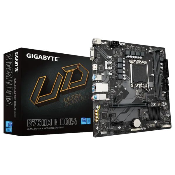 Gigabyte B760M H DDR4 {Soc-1700, Intel B760, mATX, Ret}