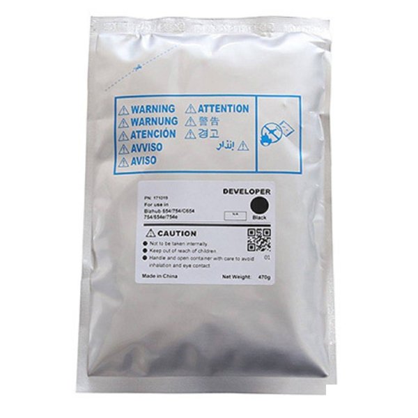 Девелопер для KONICA MINOLTA Bizhub 654/754/C654/C754/C654e/C754e (CET) Black, 470г, 1200000 стр., CET171019