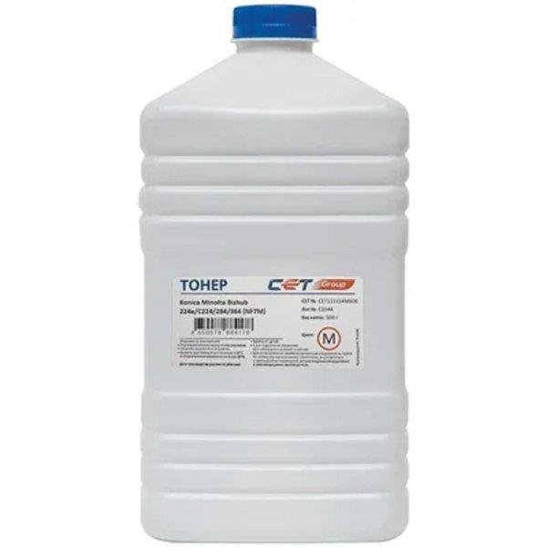 Тонер NF7M TN-711M/514M для KONICA MINOLTA Bizhub C654/C754/C654e/C754e (CET) Magenta, 500г/бут, CET111114M500, TN-711M/514M