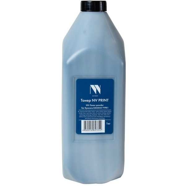 Тонер NVP Kyocera KM3035 (TK-675, TK-685, TK-715, 370AB000) (1кг) для KM2530, 3530, 4030, 3035, 4035, 5035, 3050, 4050, 5050, 2540, 2560, 3040, 3060, Taskaifa 300i TYPE1
