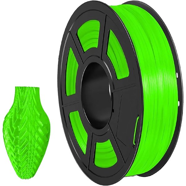 Филамент NVPRINT TPU Trans. Green для 3D печати диаметр 1.75мм  длина 165 метров  масса 0,5 кг