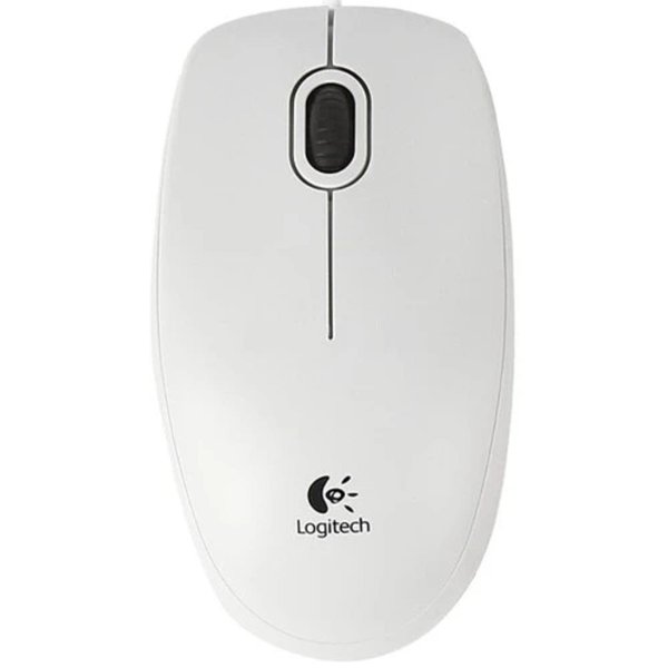 910-003360 Мышь Logitech B100 White USB OEM