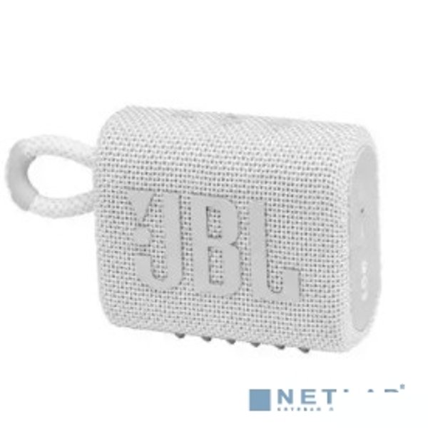Колонка порт. JBL GO 3 белый 4.2W 1.0 BT (JBLGO3WHT)