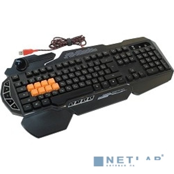 Клавиатура A-4Tech Bloody B318 Black USB Multimedia Gamer LED (подставка для запястий) [326276]