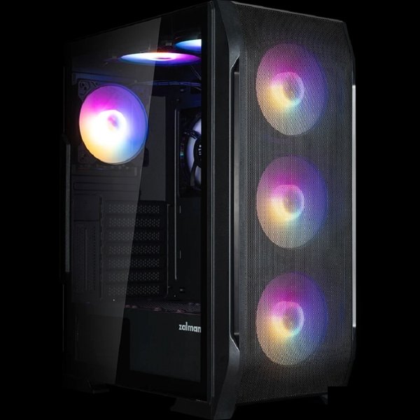 корпус ZALMAN N7 PLUS V2, ATX, BLACK, WINDOW, 1xCombo (3.5” or 2.5”), 1 x 3.5”, 3 x 2.5”, 2xUSB2.0, 1xUSB3.0, FRONT 3x120mm RGB, REAR 1x120mm RGB, TOP 2x120mm RGB, SIDE 1x120mm