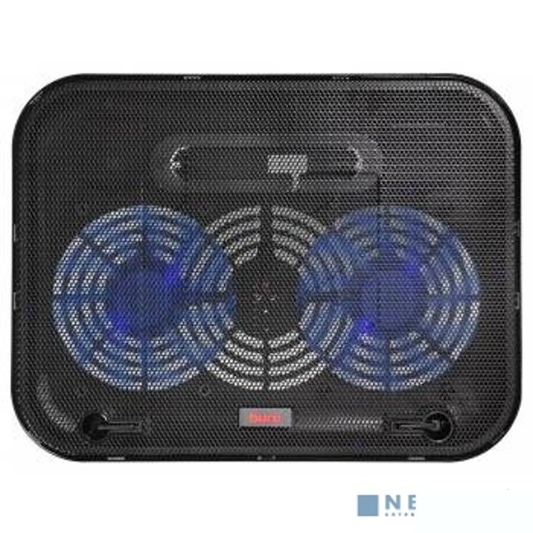 BURO Подставка для ноутбука 14"338x255x22mm 1xUSB 2x 140mmFAN 480г металлическая сетка/пластик черный (BU-LCP140-B214H)
