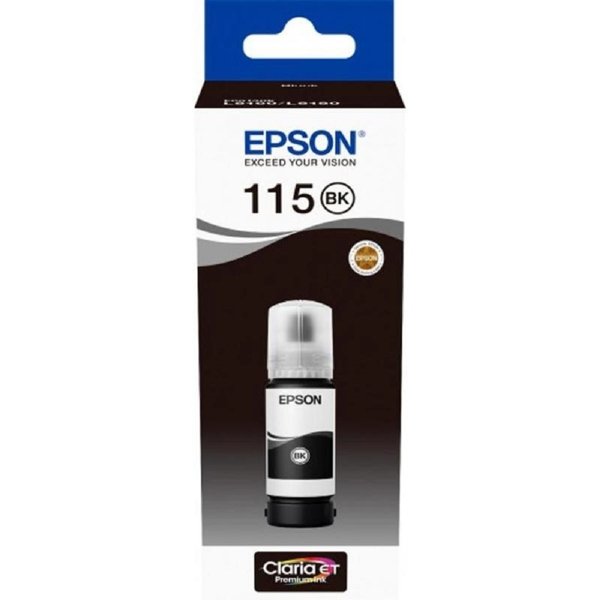 EPSON C13T07C14A  Контейнер 115 с черными пигментными чернилами для L8160/L8180