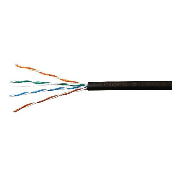 SkyNet Кабель UTP outdoor 4x2x0,51, медный, FLUKE TEST, кат.5e, однож., (100м) box, черный [CSP-UTP-4-CU-OUT/100]