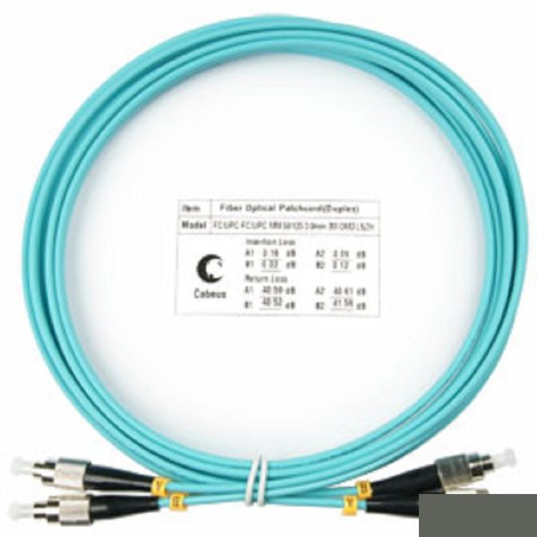 Cabeus FOP-50-FC-FC-3m Шнур оптический duplex FC-FC 50/125 mm OM3 3м LSZH