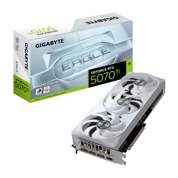 Gigabyte GV-N507TEAGLEOC ICE-16GD RTX5070Ti EAGLE OC ICE SFF 16GB GDDR7 256bit 3xDP HDMI 3FAN RTL