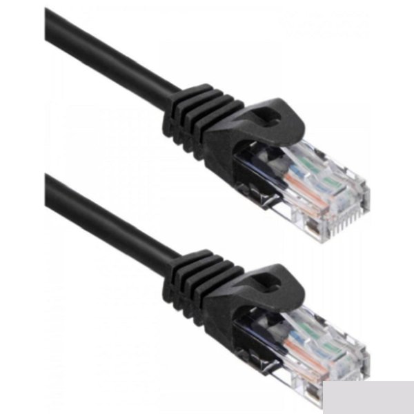 Кабель ACD Патч-корд ACD-LPU5C-10M |ACD-LPU5C-10M| Cat5e UTP 24AWG 4Pair, 7/0.18мм CU Черный, 10м, (741838)