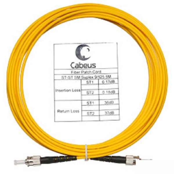 Cabeus FOP(s)-9-ST-ST-25m Шнур оптический simplex ST-ST 9/125 sm 25м LSZH