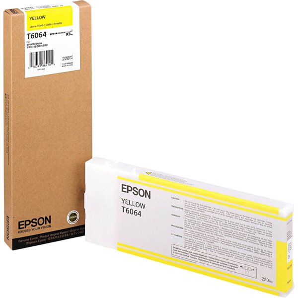 Epson C13T606400 картридж к St.Pro 4800/4880 (yellow), 220 мл.(LFP)