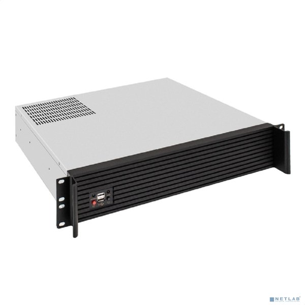 Exegate EX298514RUS Серверный корпус ExeGate Pro 2U400-04AL <RM 19", высота 2U, глубина 400, передняя панель - алюминий, БП 700RADS, 2*USB>