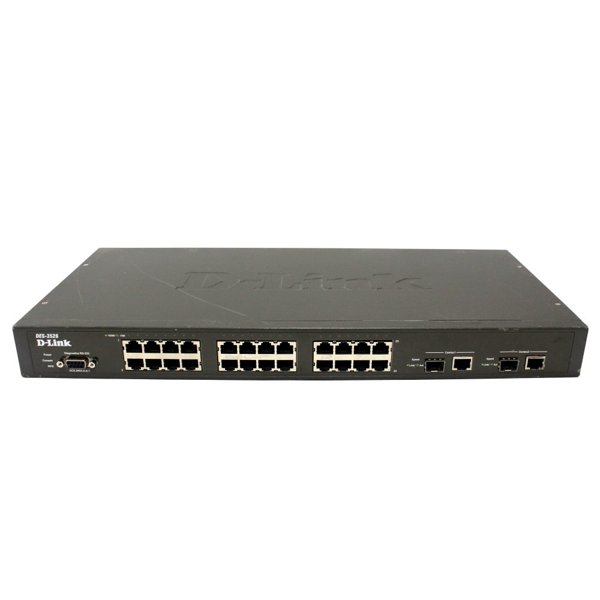 D-Link DES-3526_RFB/A33 Восстановленный в производственных условиях управляемый коммутатор 2 уровня с 24 портами 10/100Base-TX, 2 комбо-портами 1000Base-T/SFP (H/W А3).