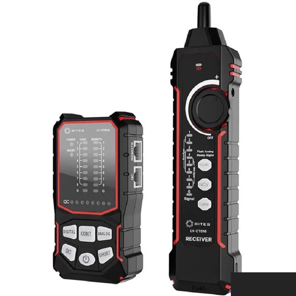 5bites Тестер-трассоискатель кабеля 5bites LY-CT016 UTP / STP / TEL / POE / NCV / PLUG TEST